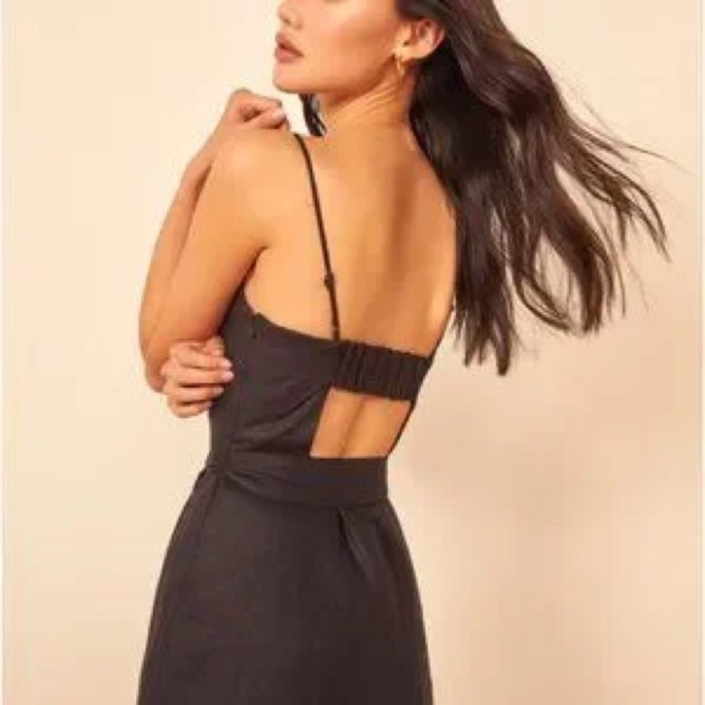 Reformation Black Jada Dress